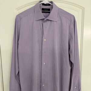 Saks Fifth Avenue Purple Dress Shirt
